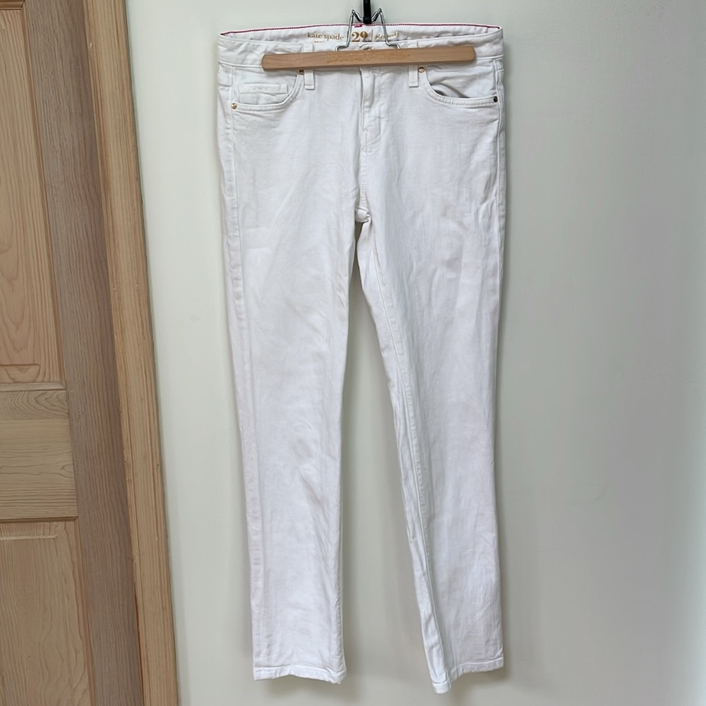 Kate Spade Play Hooky Jeans White Size 29